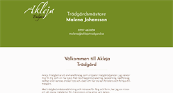 Desktop Screenshot of aklejatradgard.se