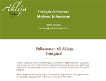 Tablet Screenshot of aklejatradgard.se